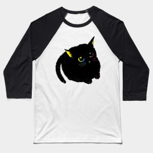 Cute black kitten Baseball T-Shirt